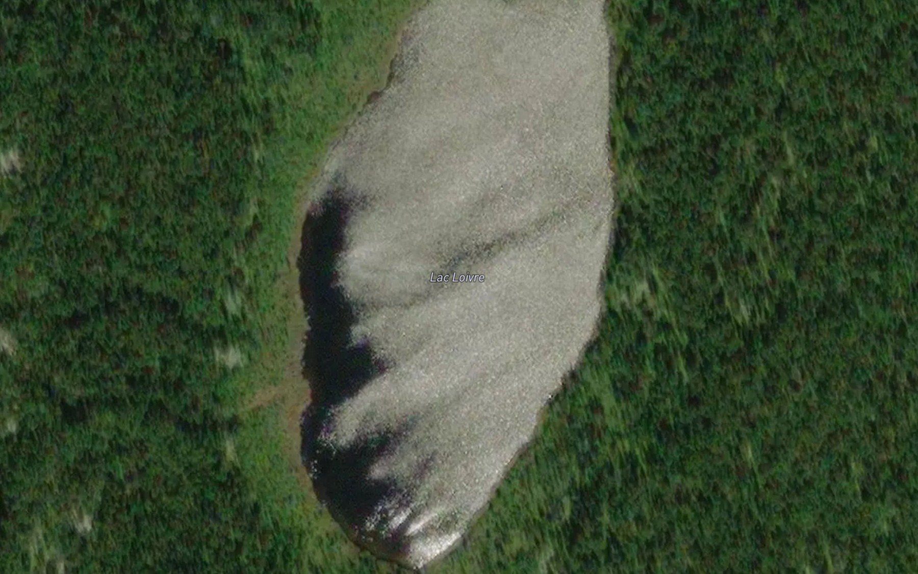 Satellite map of the Lac Loivre