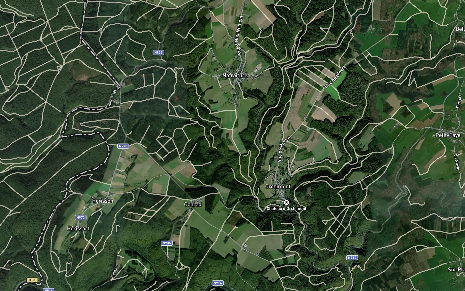 Satellite map of the Nafraiture