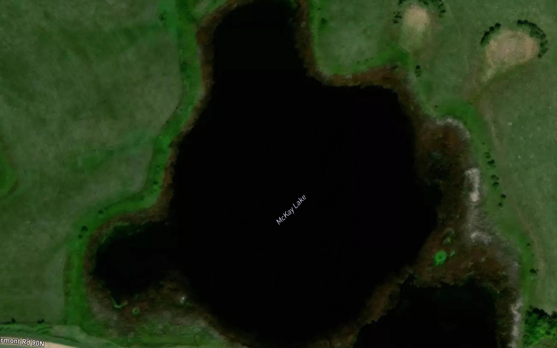 Satellite map of the McKay Lake