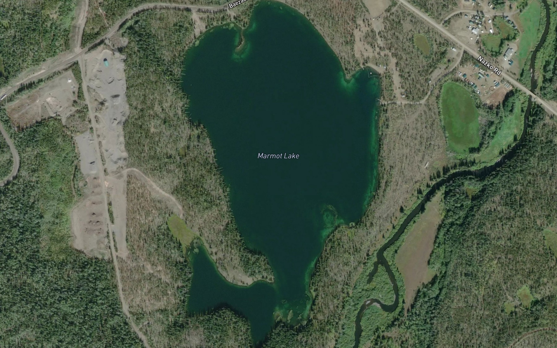 Satellite map of the Marmot Lake
