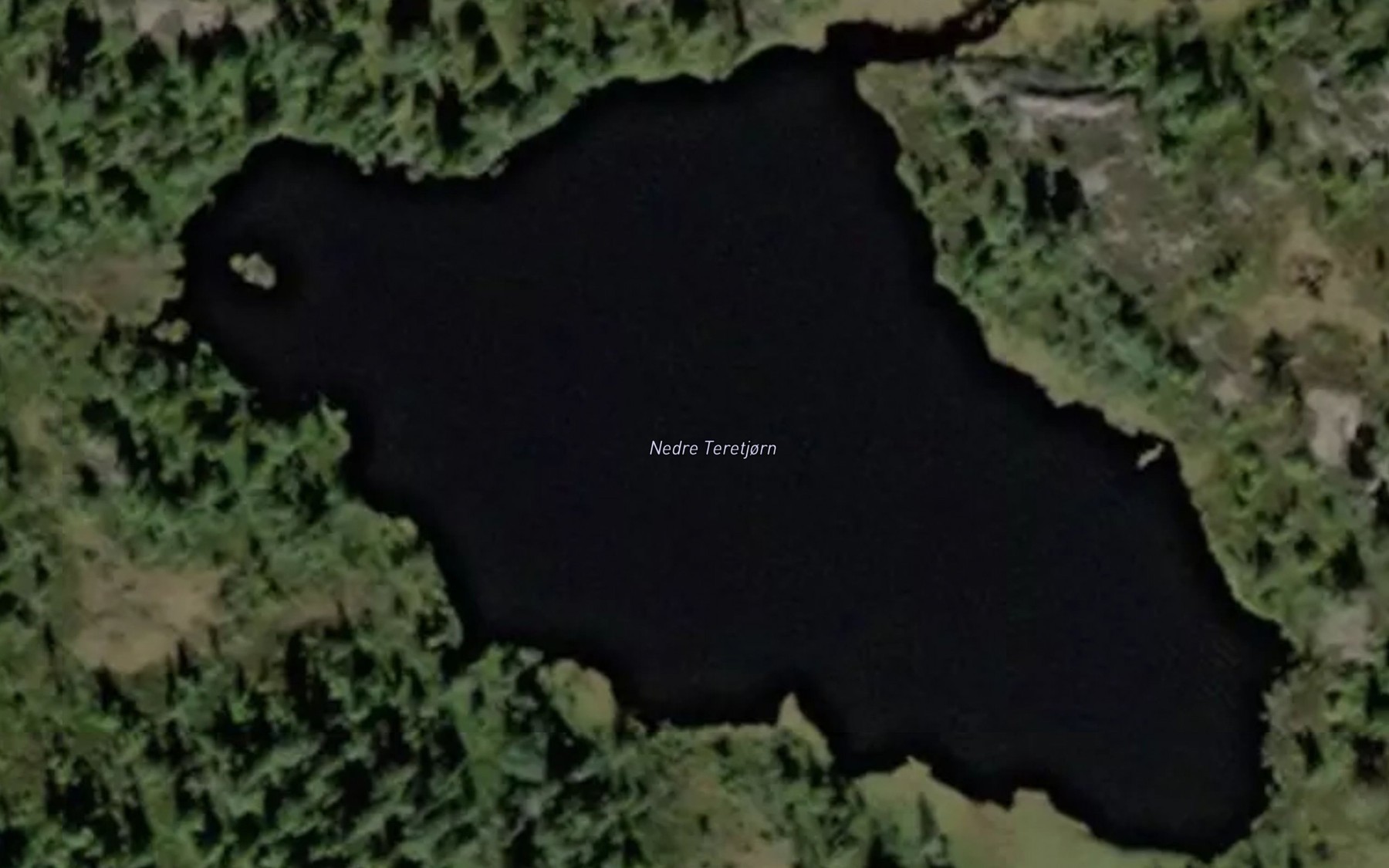 Satellite map of the Nedre Teretjorn