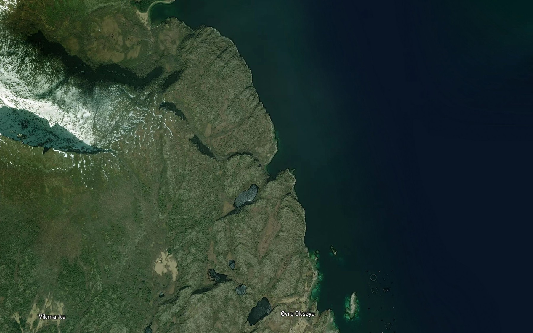 Satellite map of the Litl Barnbogen