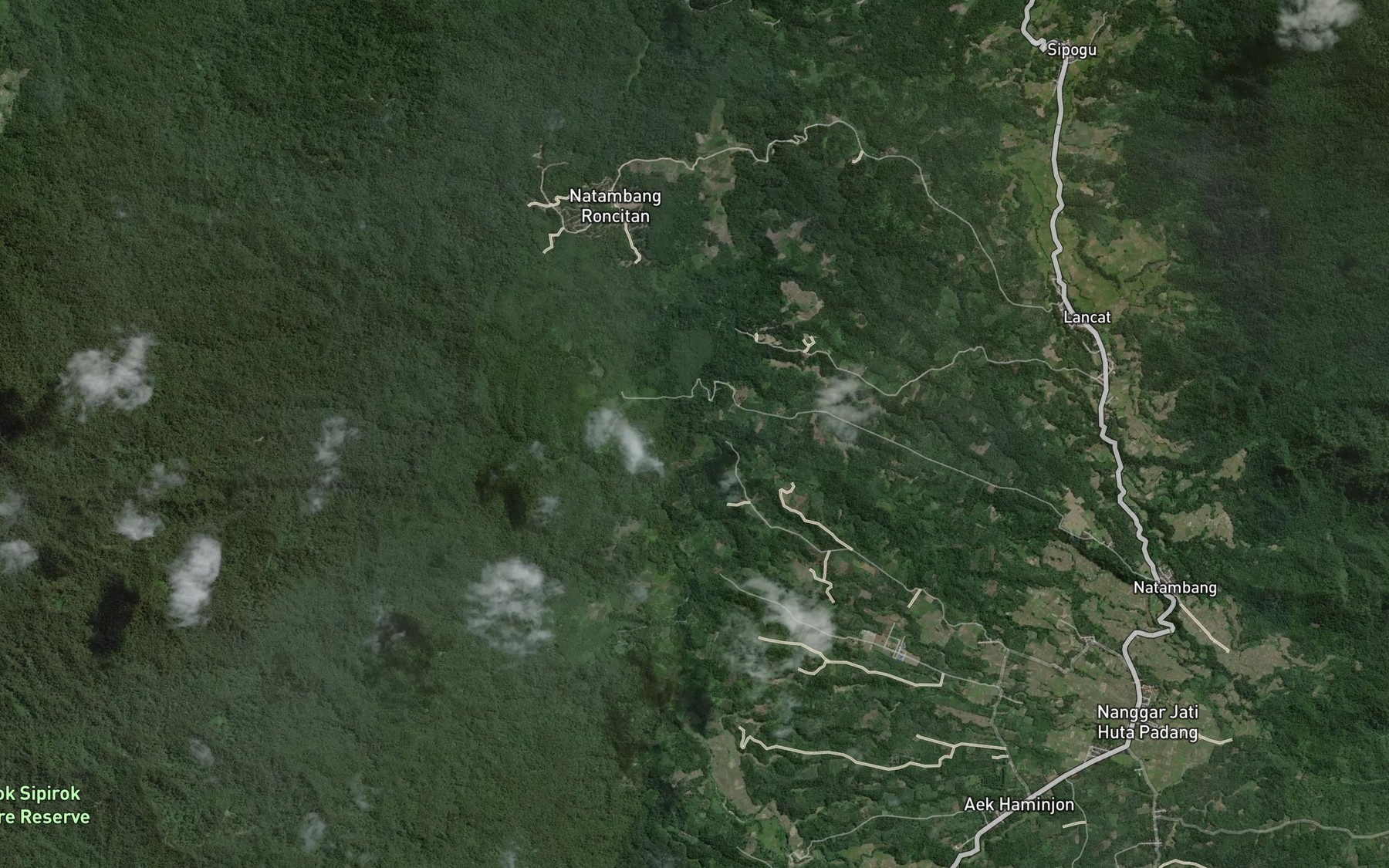 Satellite map of the Aek Siholu