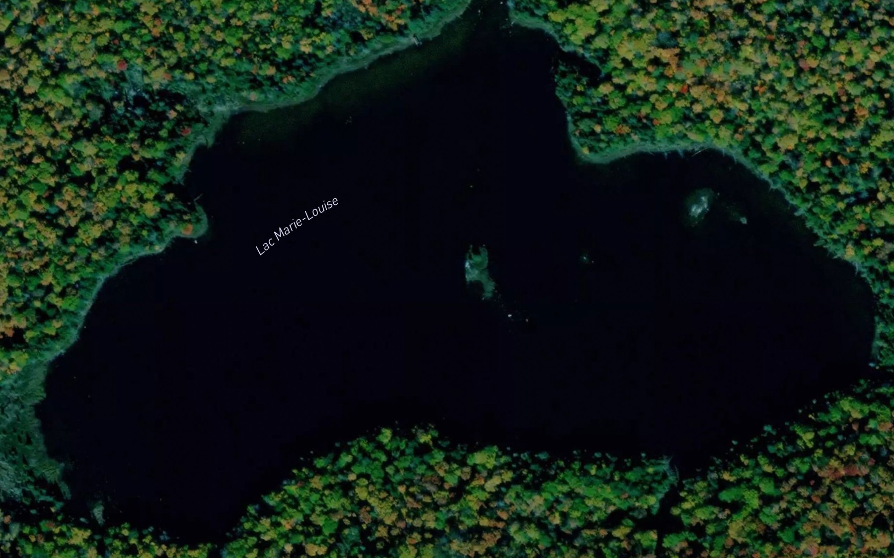 Satellite map of the Lac Marie-Louise