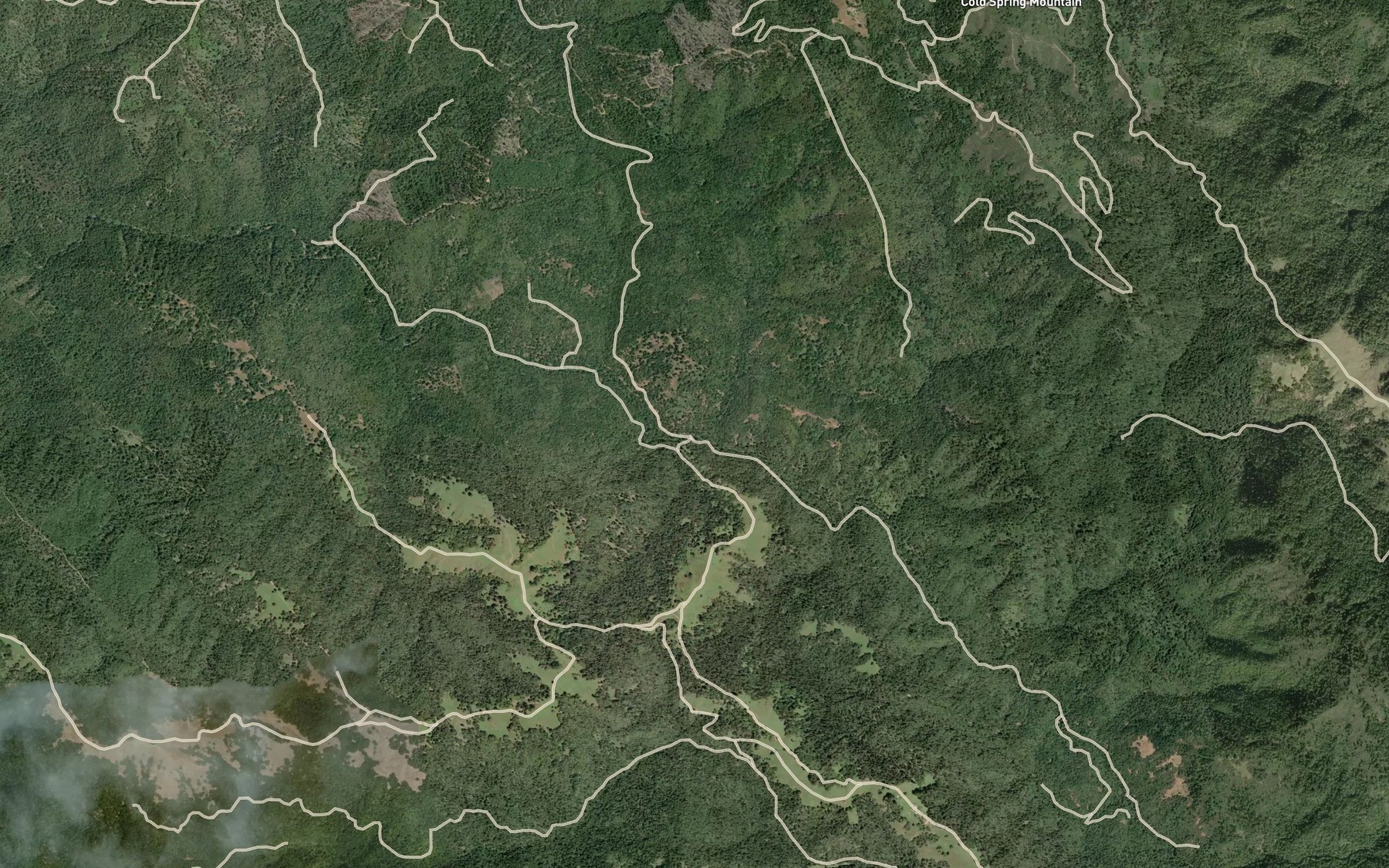 Satellite map of the North Fork Alder Creek