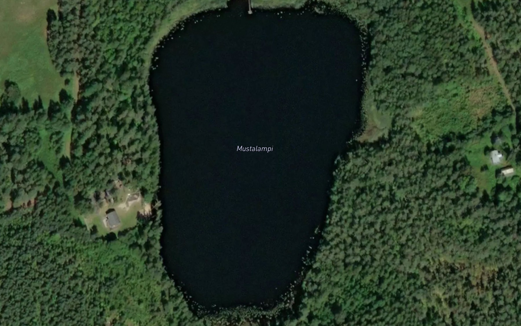 Satellite map of the Mustalampi