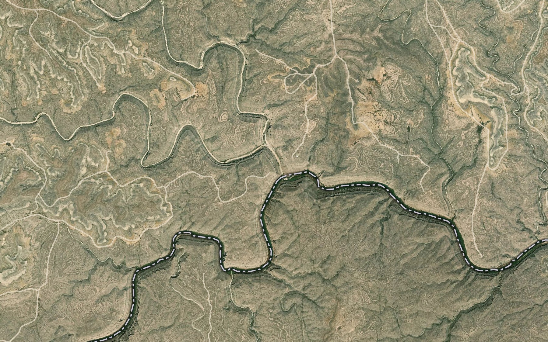 Satellite map of the San Francisco Creek