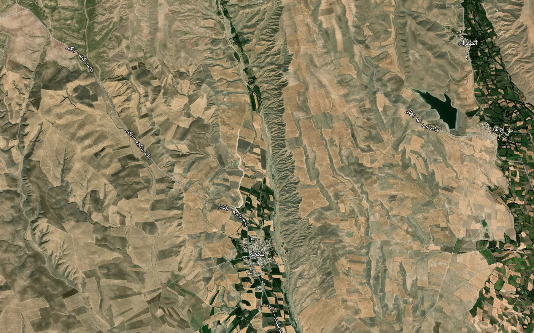 Satellite map of the Aqa Mo`ala Chay