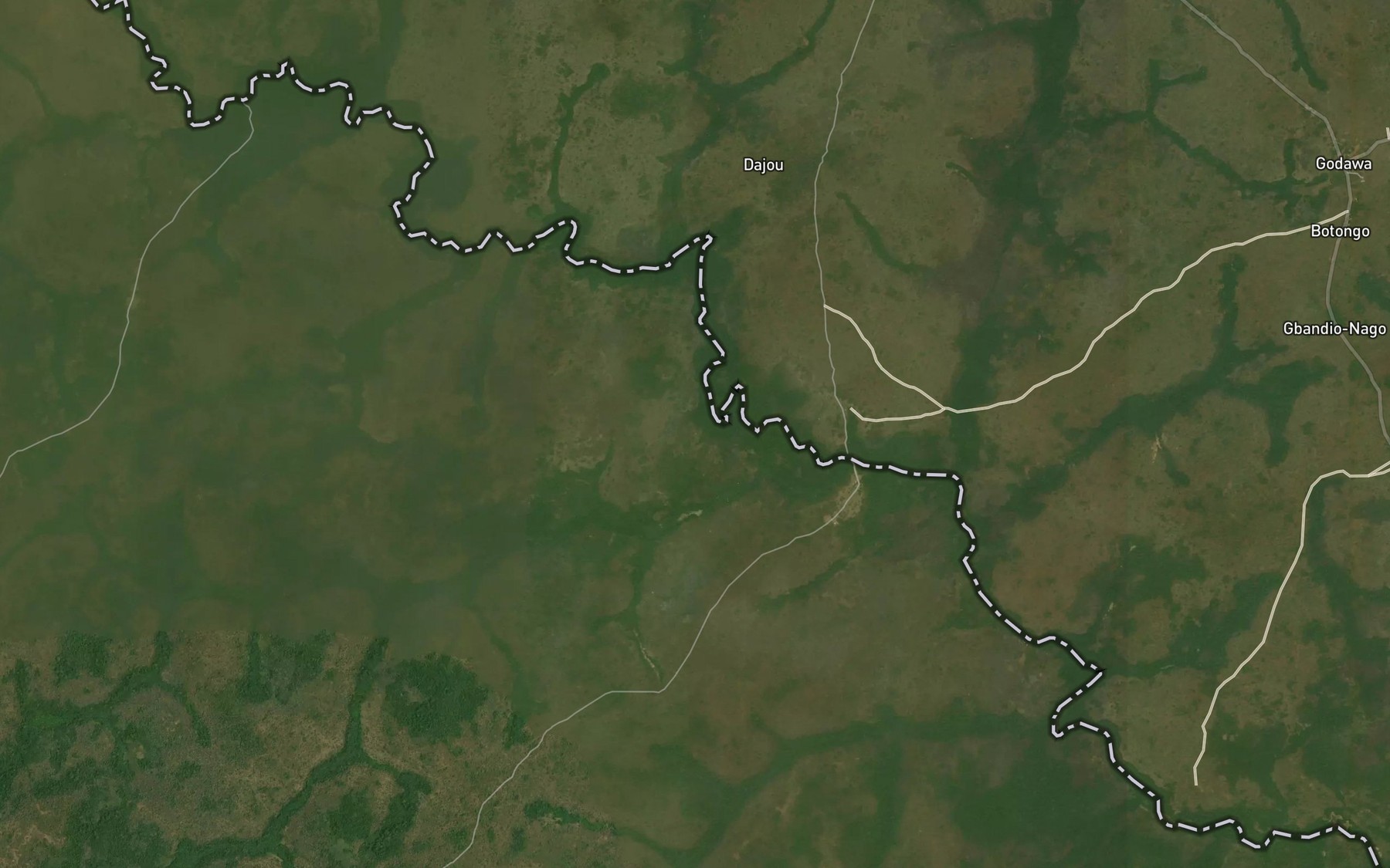 Satellite map of the Bekari