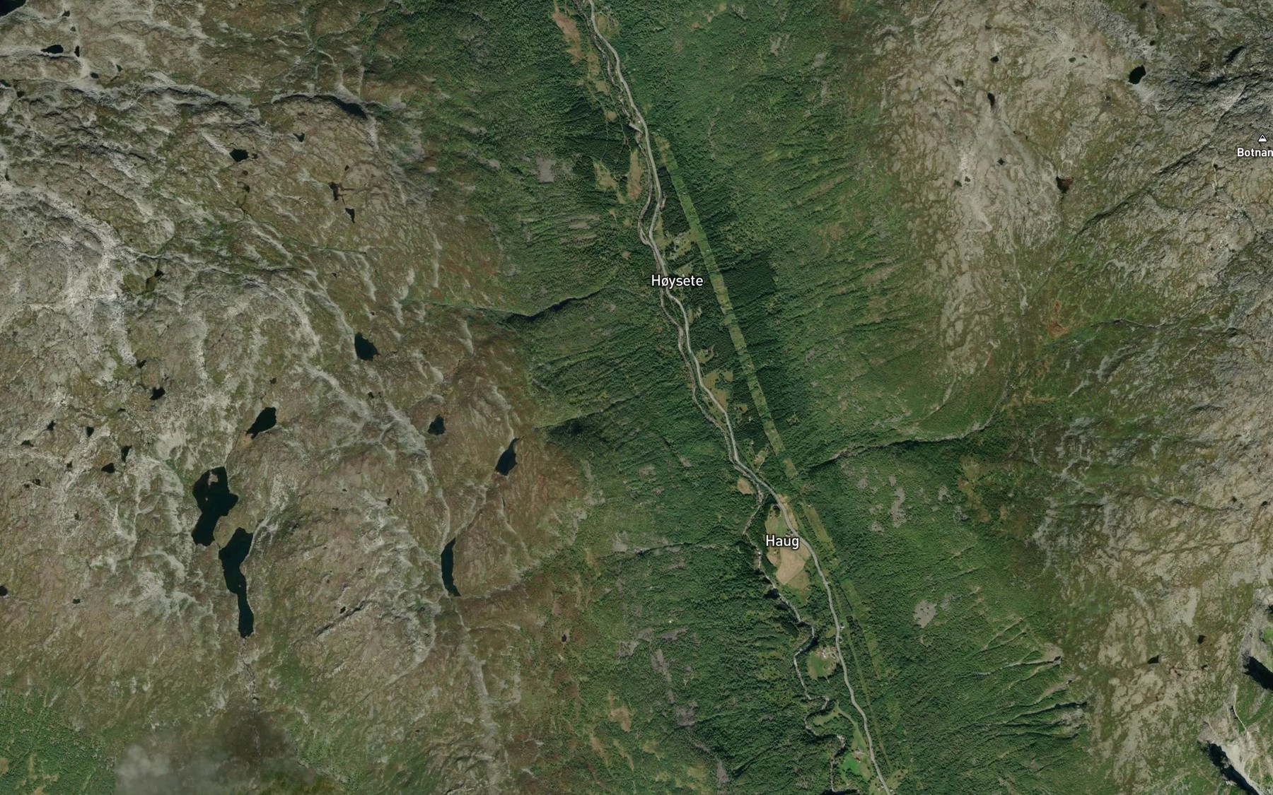 Satellite map of the Jorungbekken