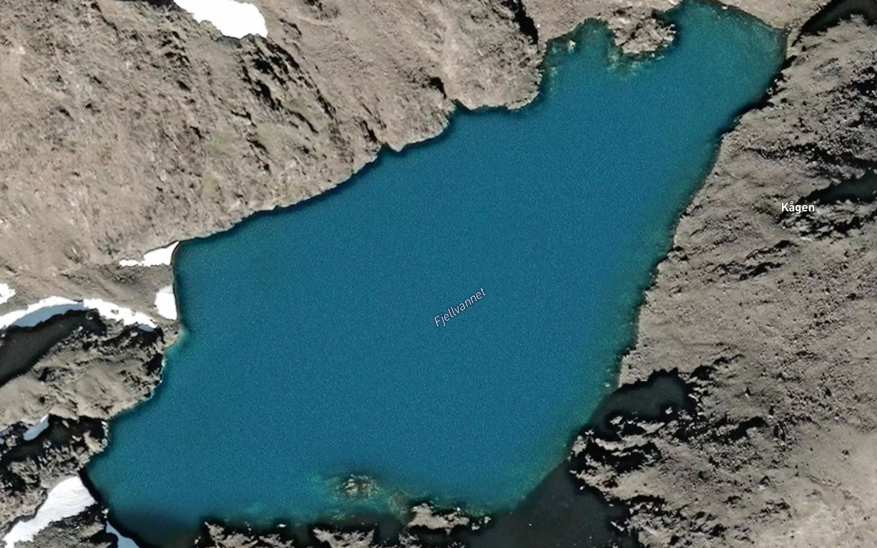 Satellite map of the Fjellvatnet