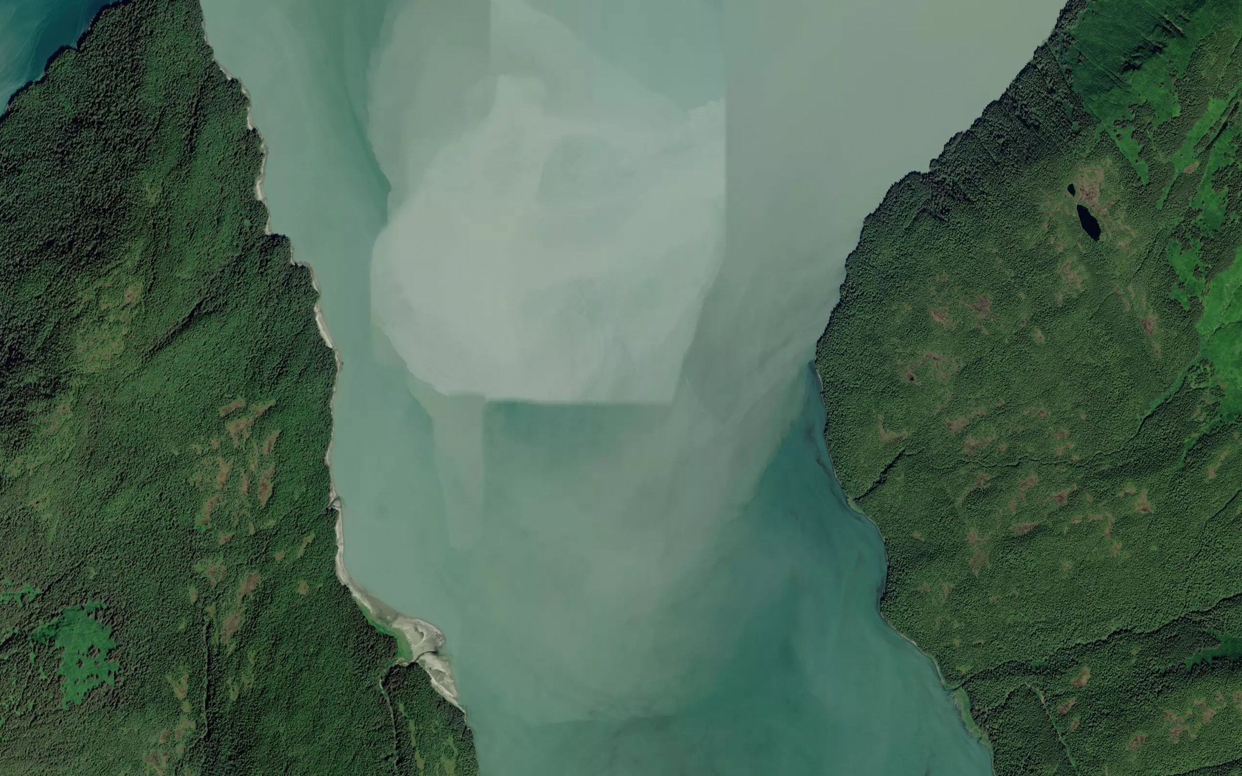 Satellite map of the Gilbert Bay
