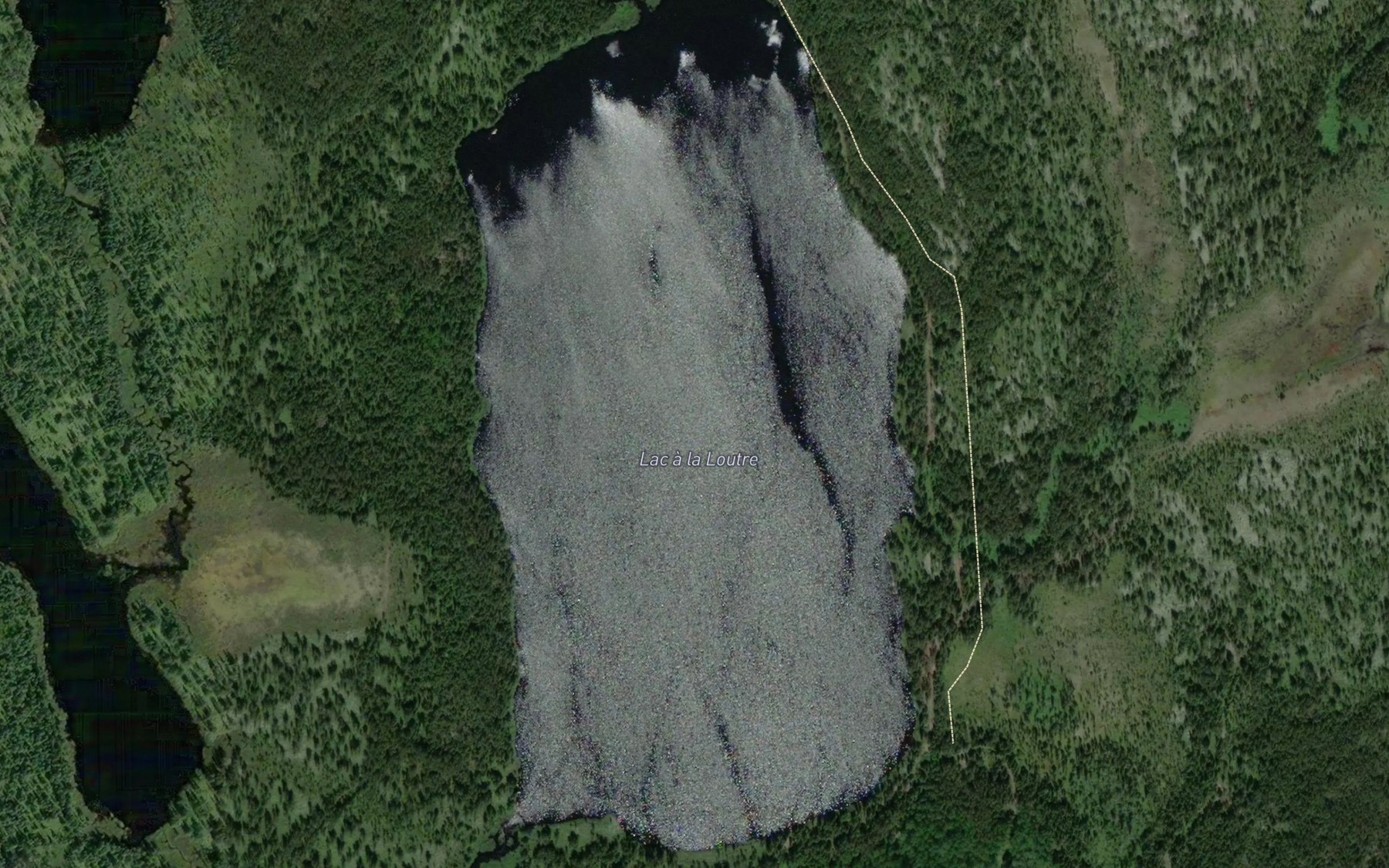 Satellite map of the Lac a la Loutre