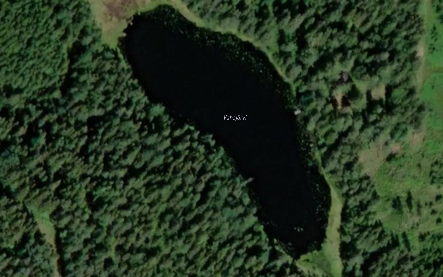 Satellite map of the Vahajarvi