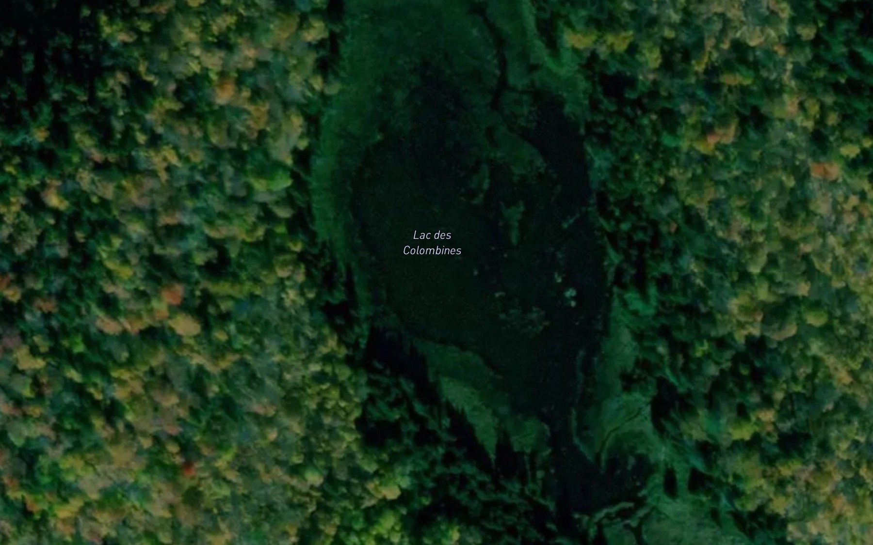 Satellite map of the Lac des Colombines