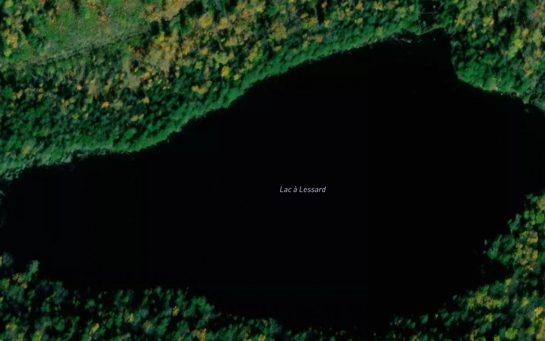 Satellite map of the Lac a Lessard