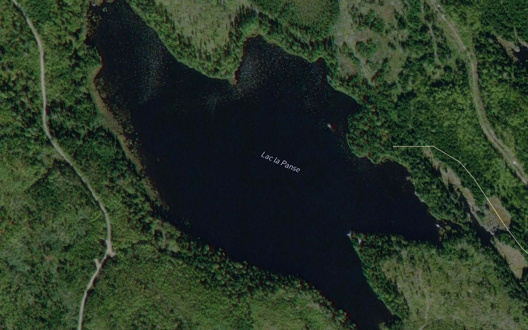 Satellite map of the Lac la Panse