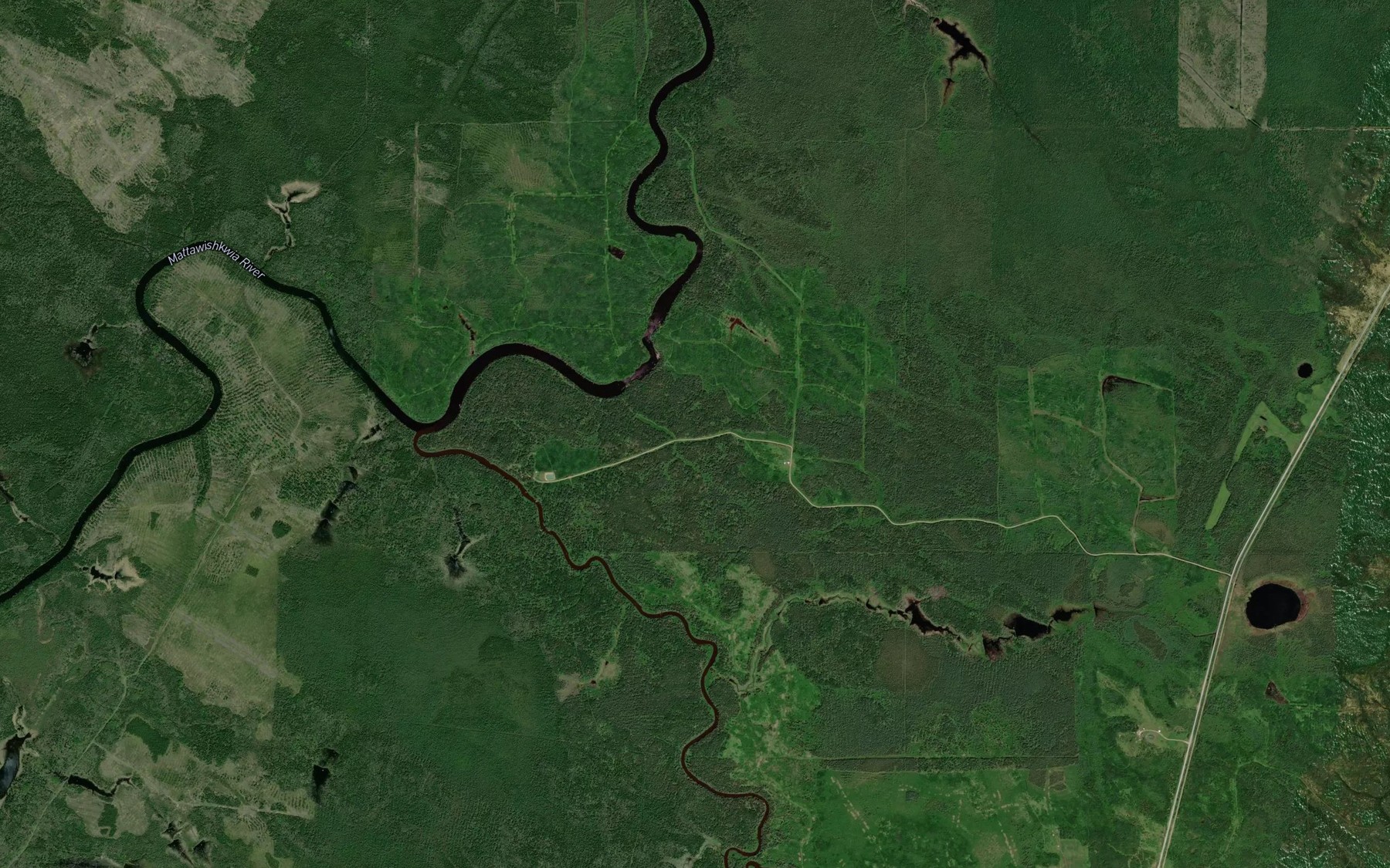Satellite map of the Ripper Creek