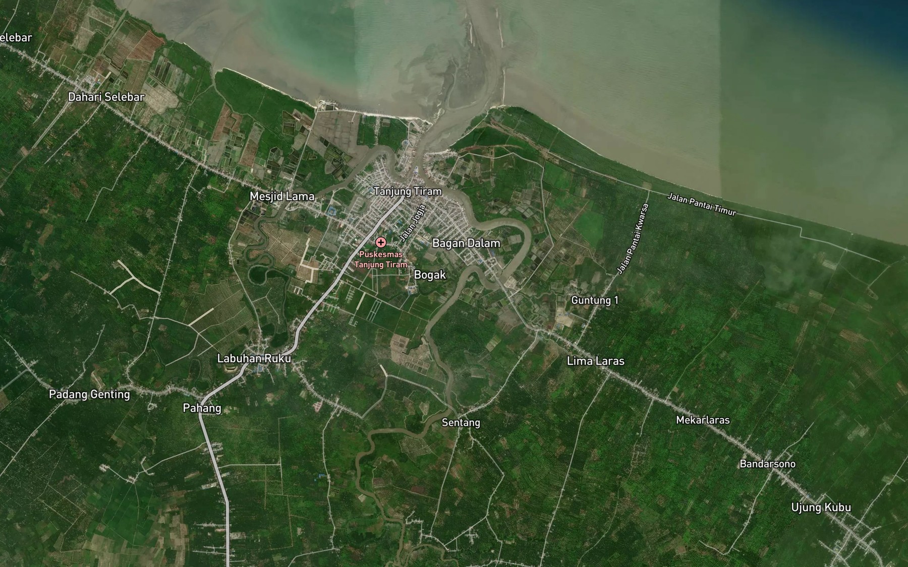 Satellite map of the Sungai Lalang
