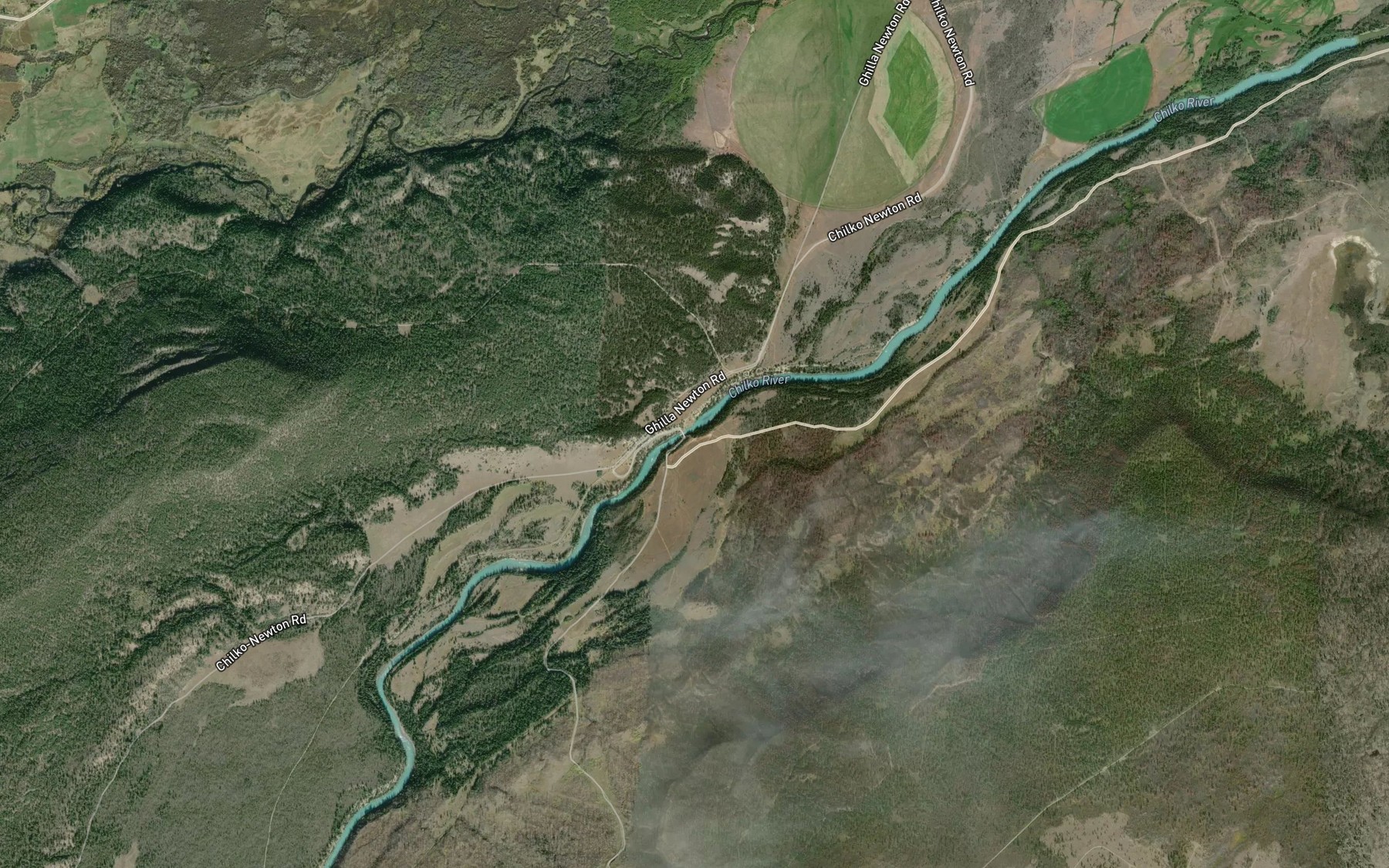 Satellite map of the Gap Rapids