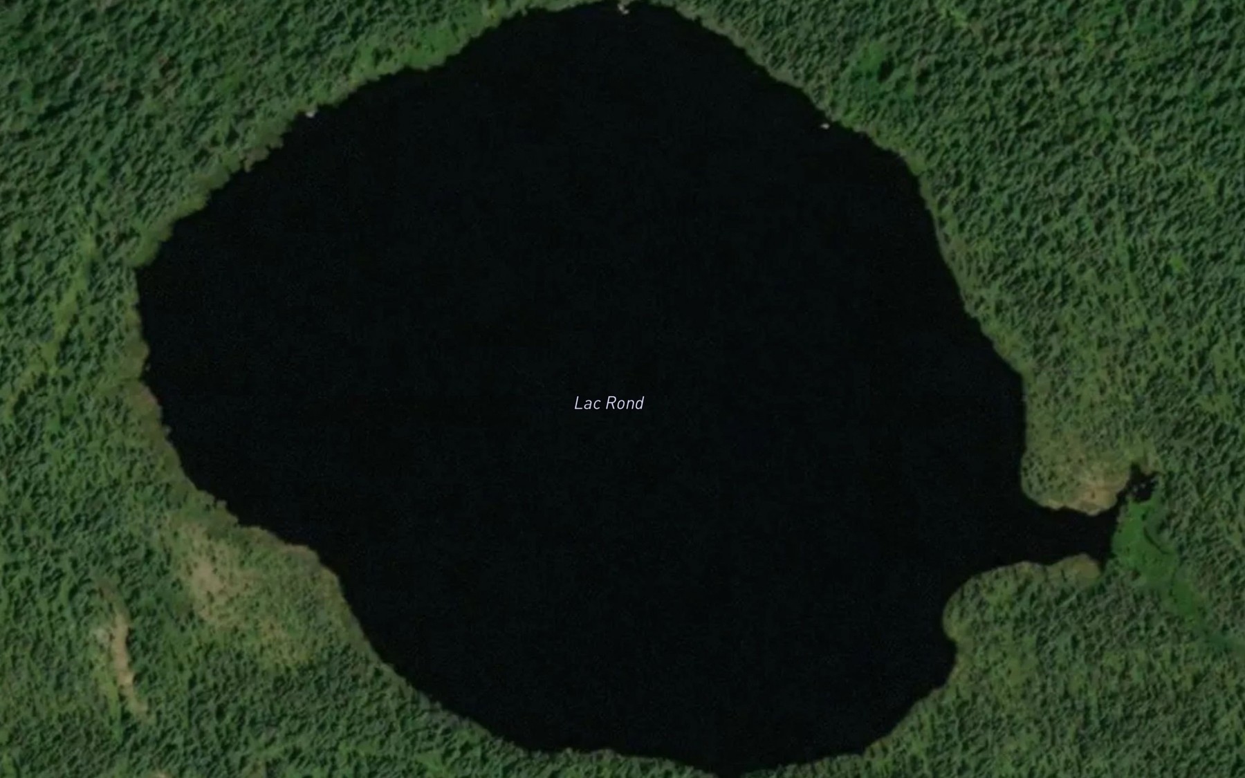 Satellite map of the Lac Rond
