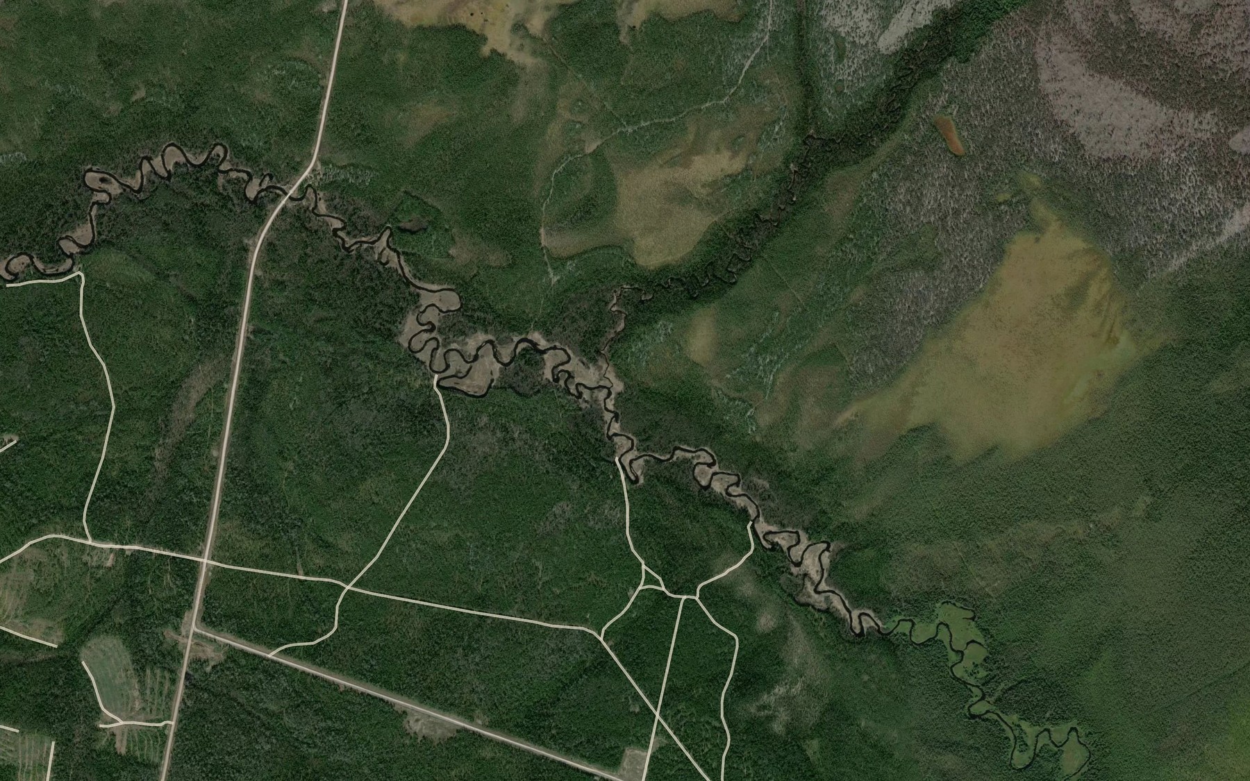 Satellite map of the Dozmera