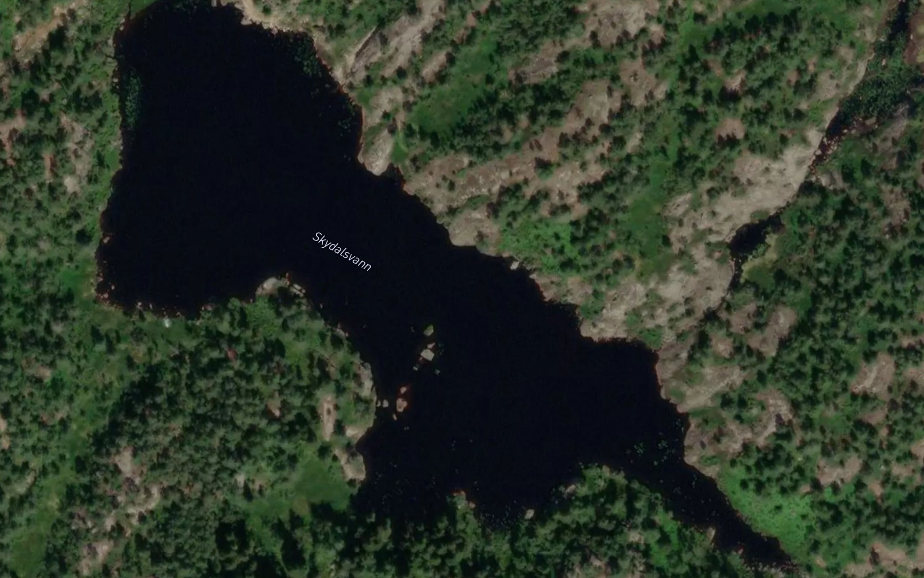 Satellite map of the Skydalsvann