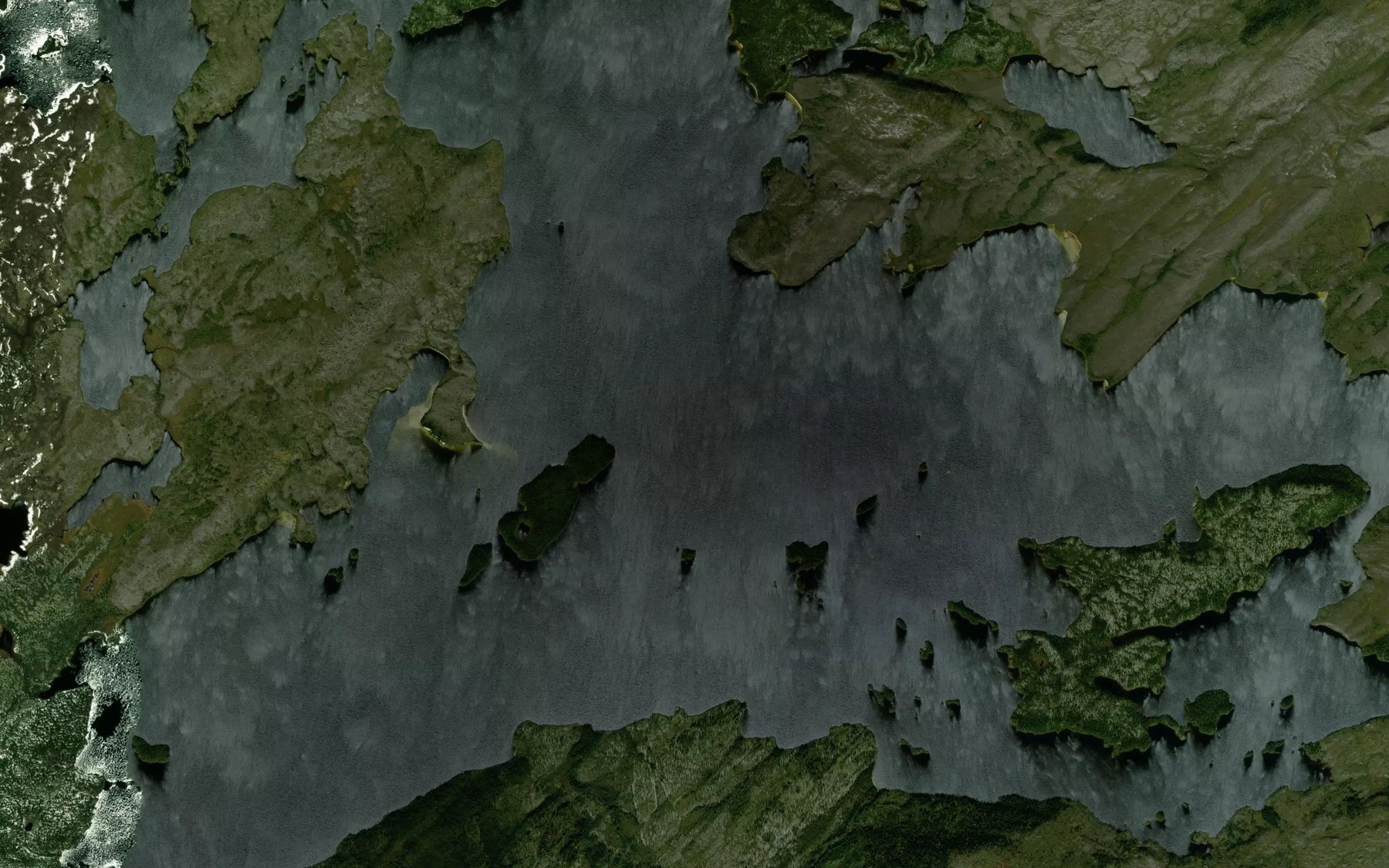 Satellite map of the Lac Cawachagamite
