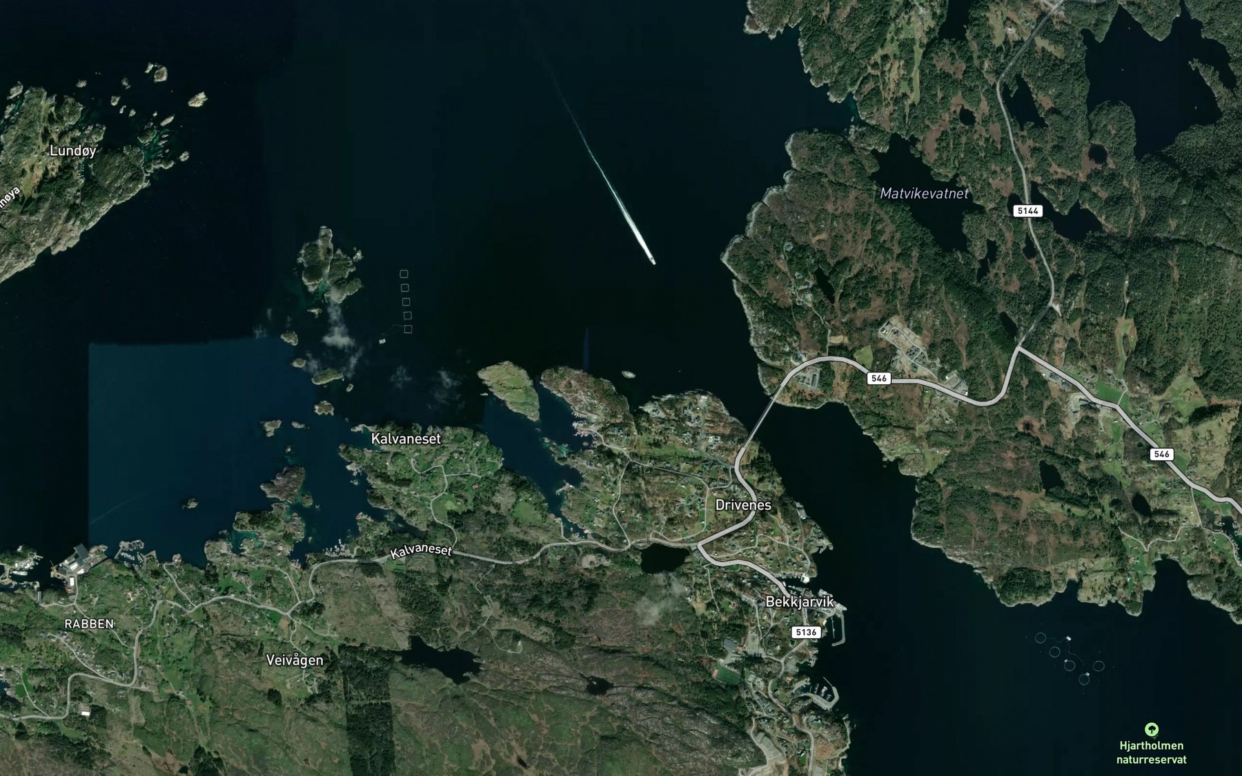 Satellite map of the Grautaskjaervika