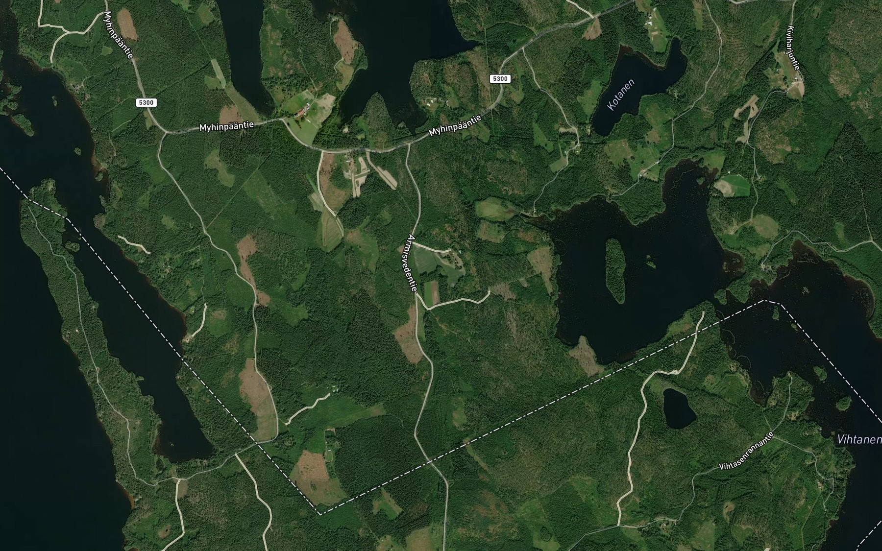 Satellite map of the Mikonlampi