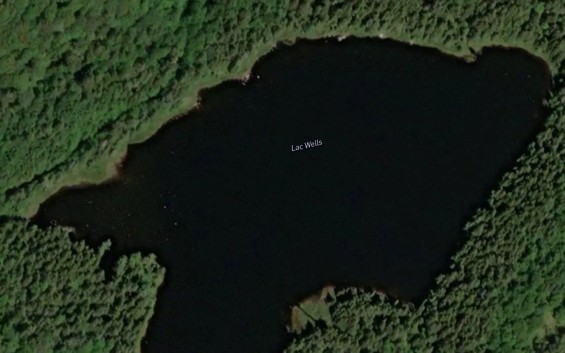 Satellite map of the Lac Welch