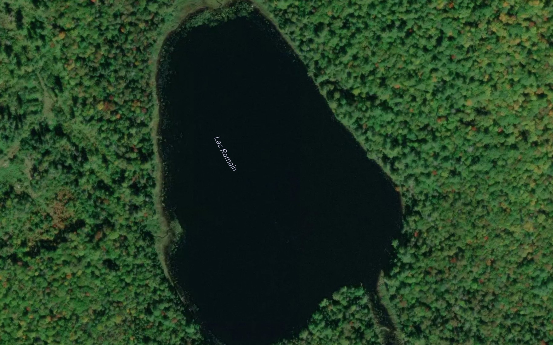 Satellite map of the Lac Romain