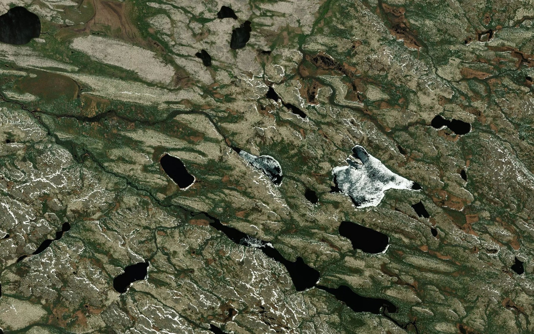 Satellite map of the Lac Chinusaw