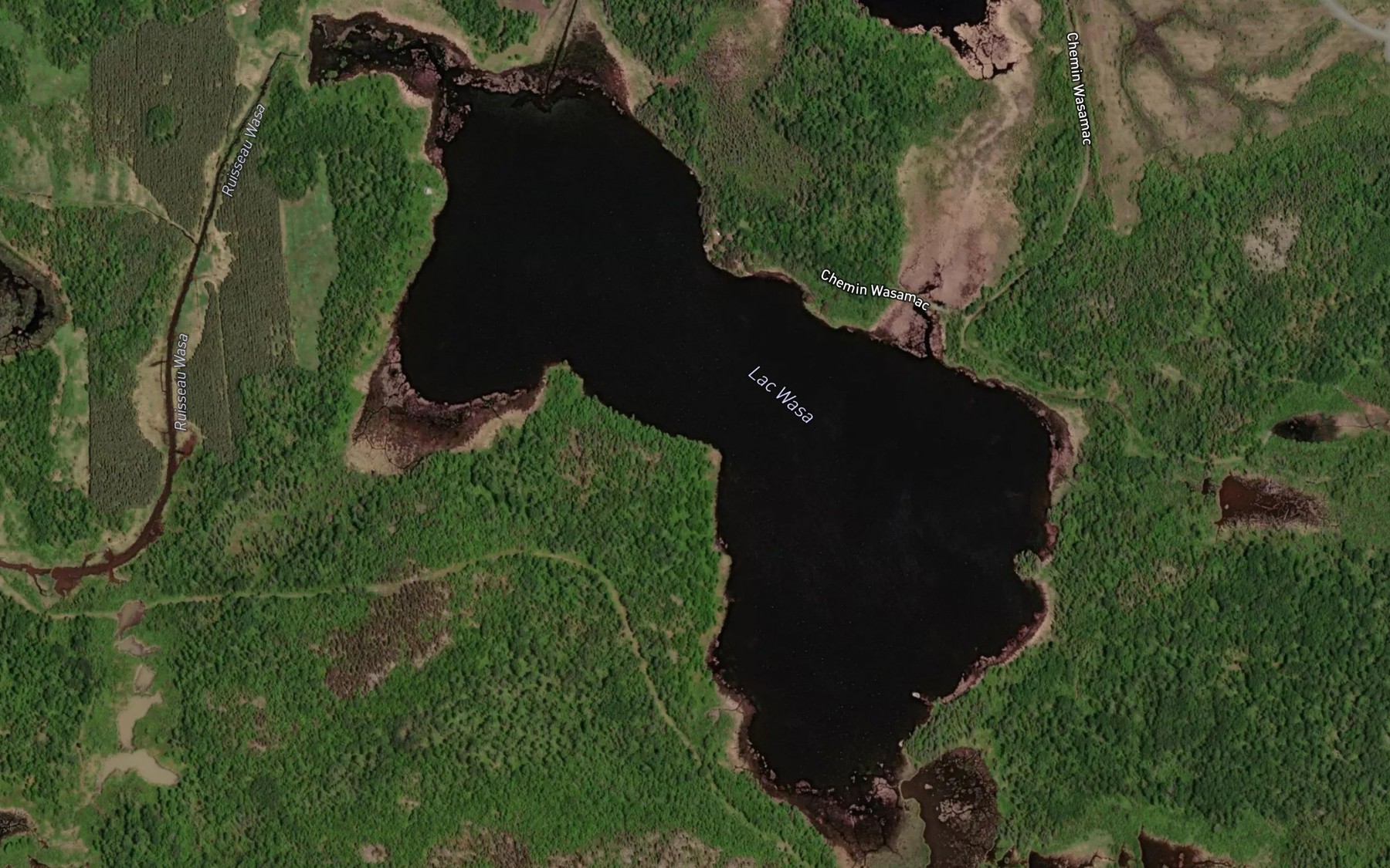 Satellite map of the Lac Wasa