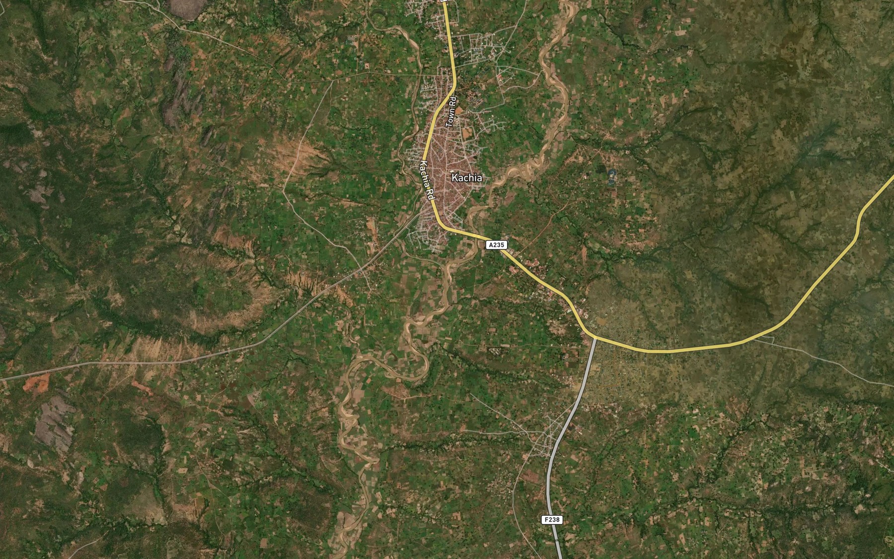 Satellite map of the River Shahu