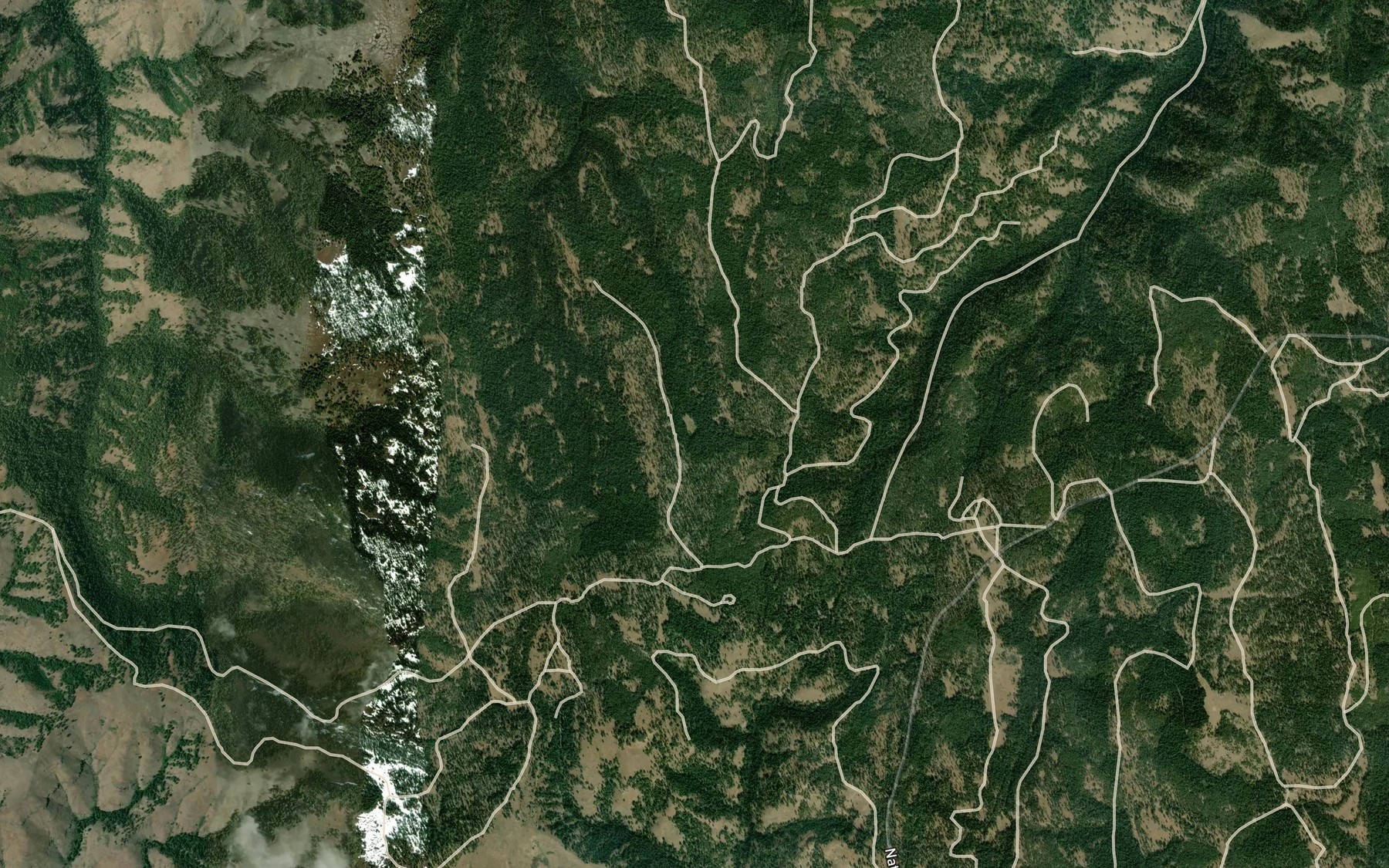 Satellite map of the Stewart Spring