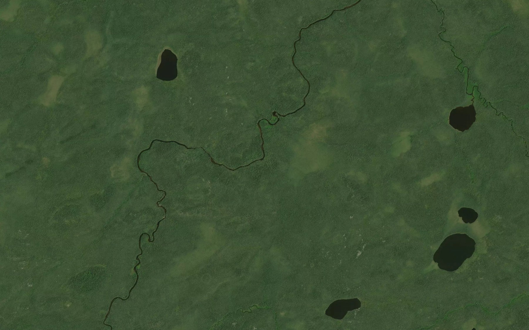 Satellite map of the Tin Can Rapids