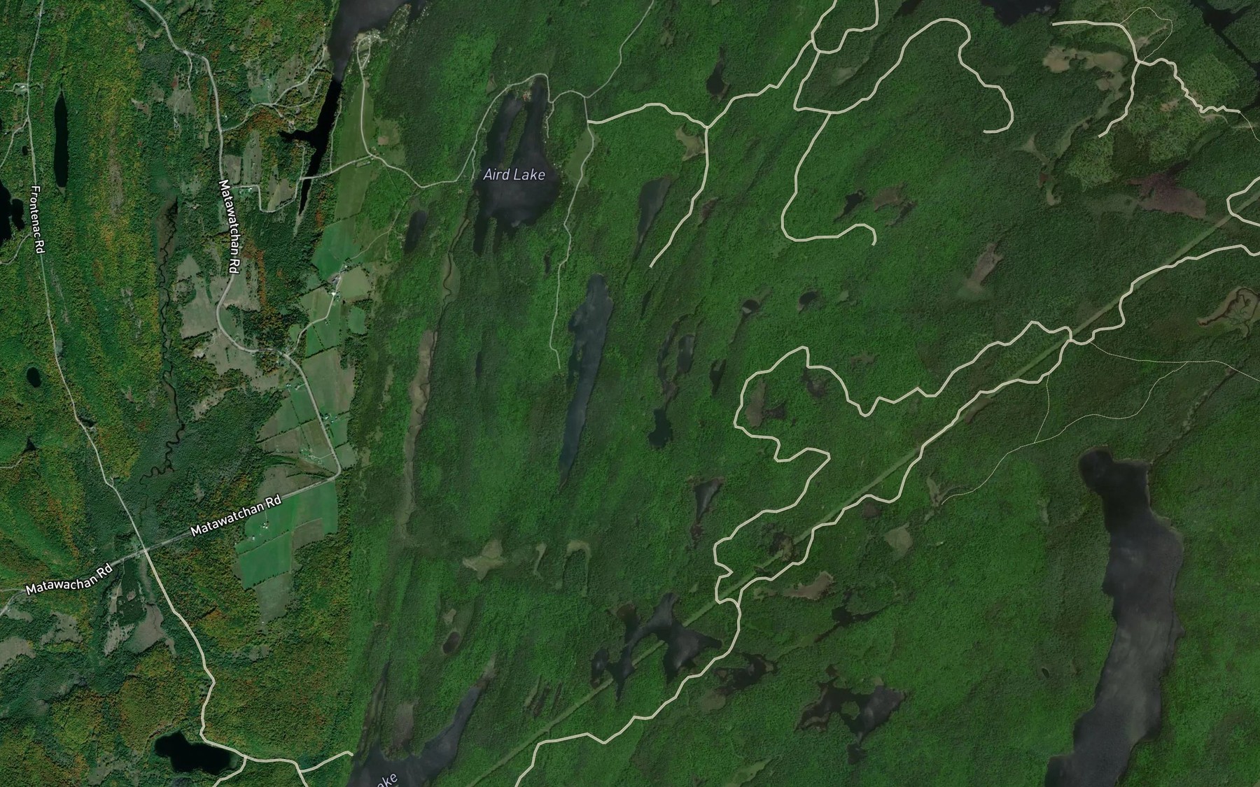 Satellite map of the Montserrat Lake