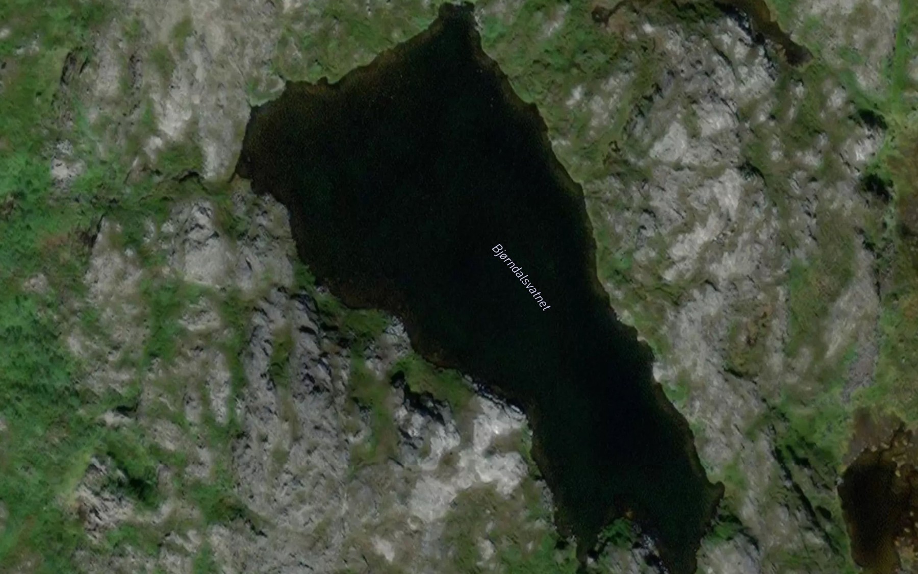 Satellite map of the Bjorndalsvatnet