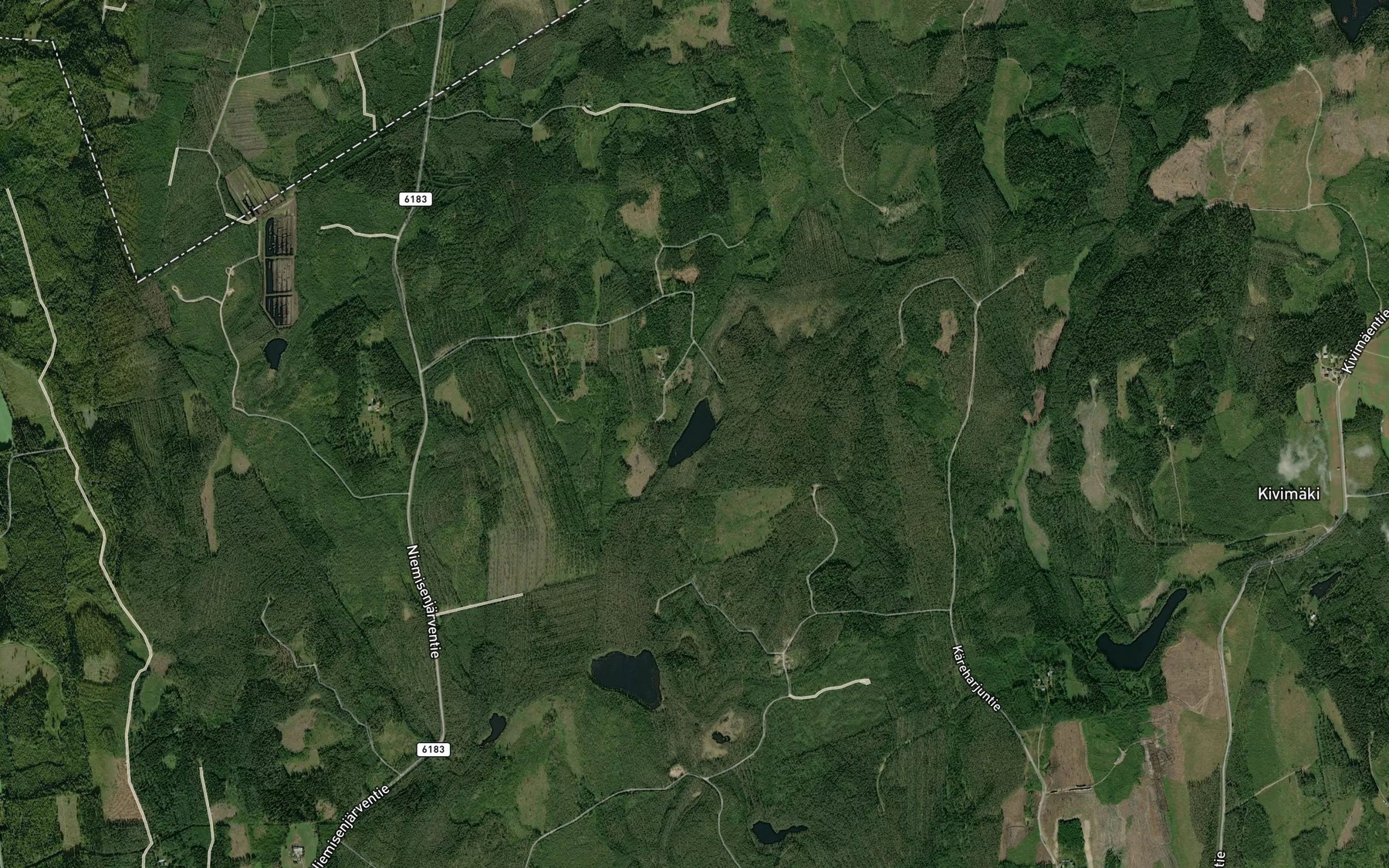 Satellite map of the Peralampi