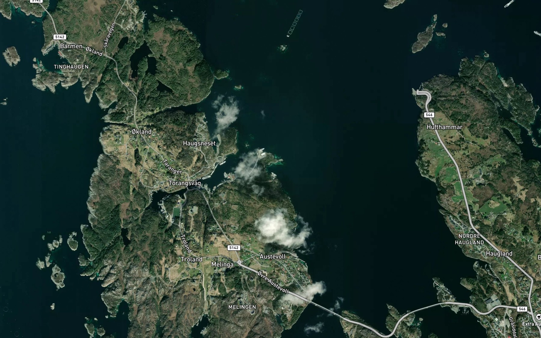 Satellite map of the Tabgbukta