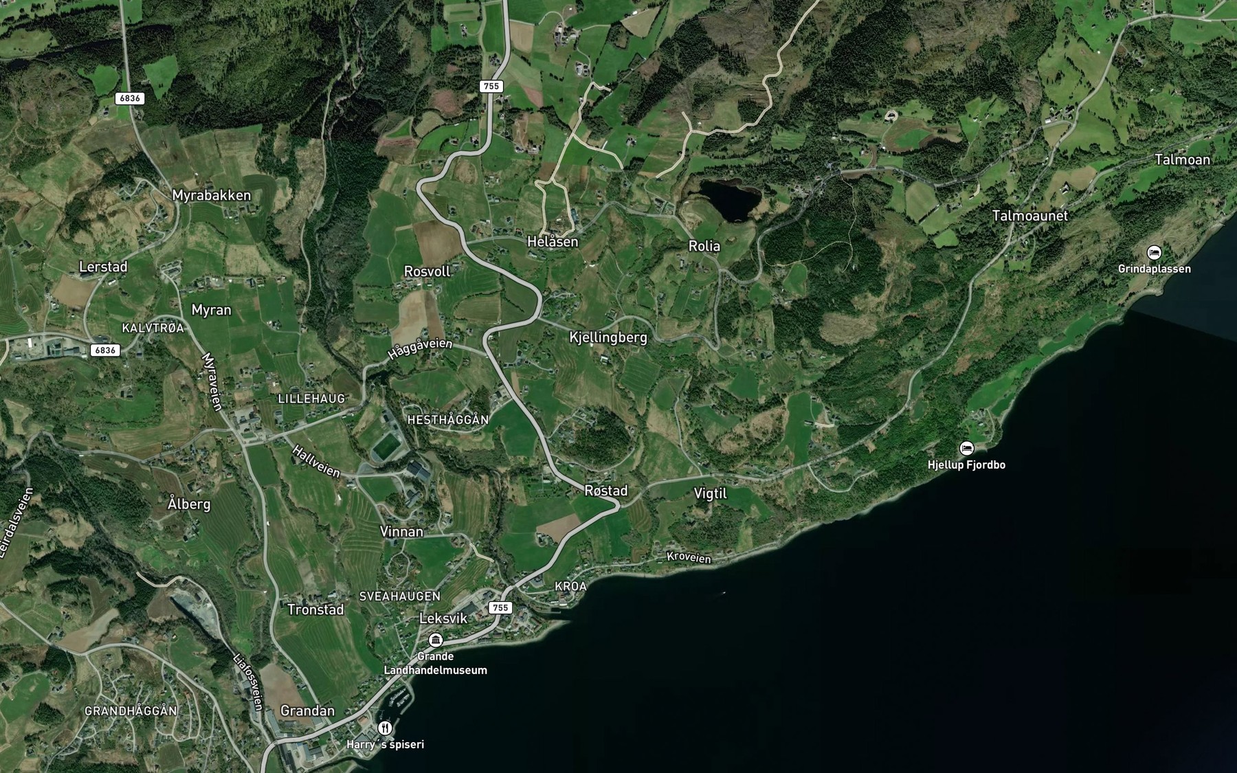 Satellite map of the Rollbekken