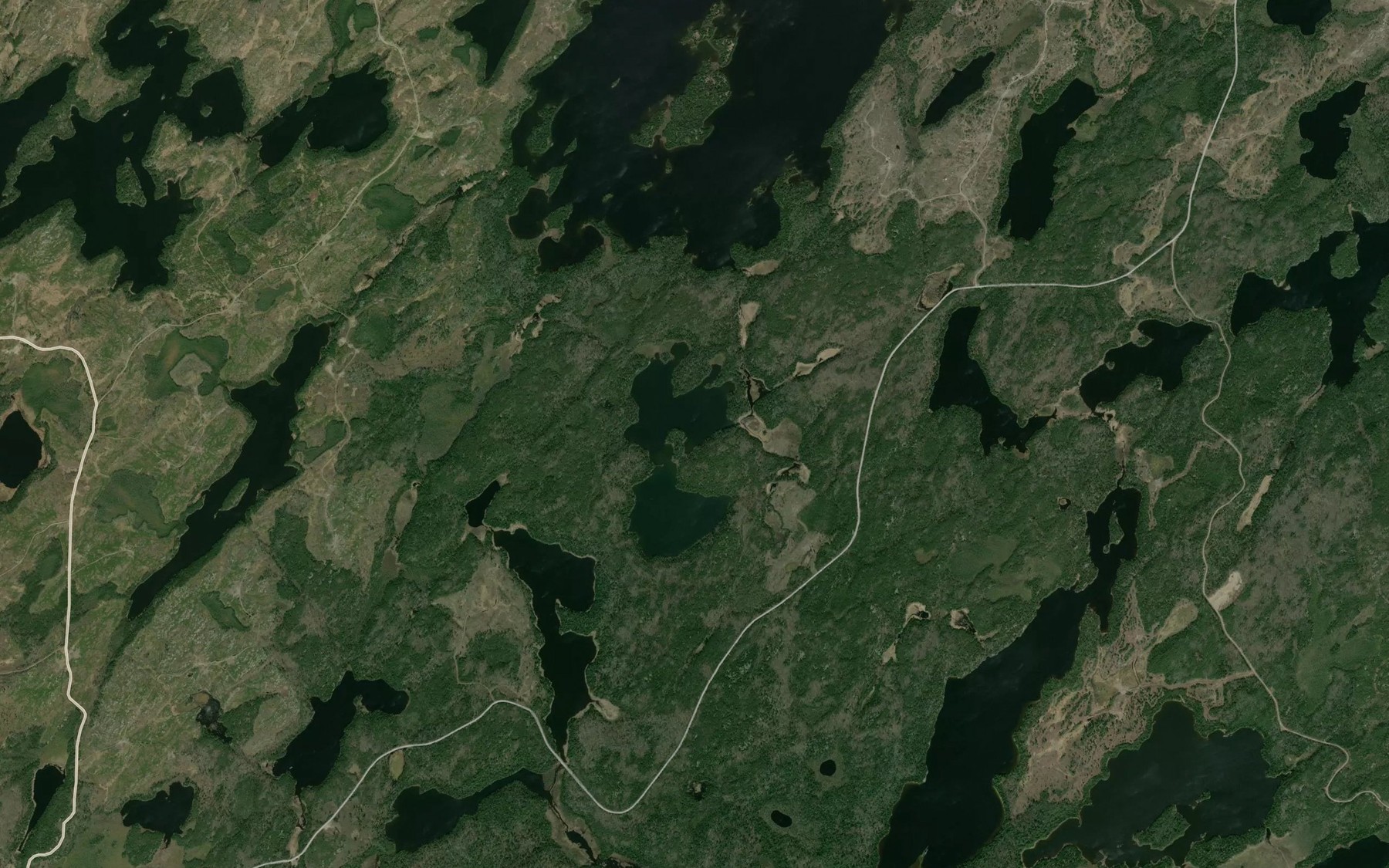 Satellite map of the Boot Lake