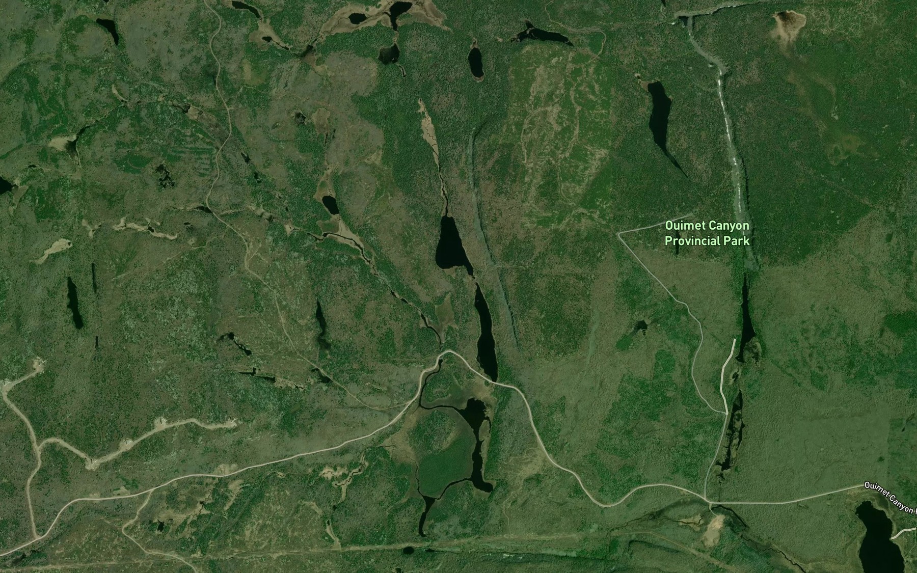 Satellite map of the Goodmorning Lakes