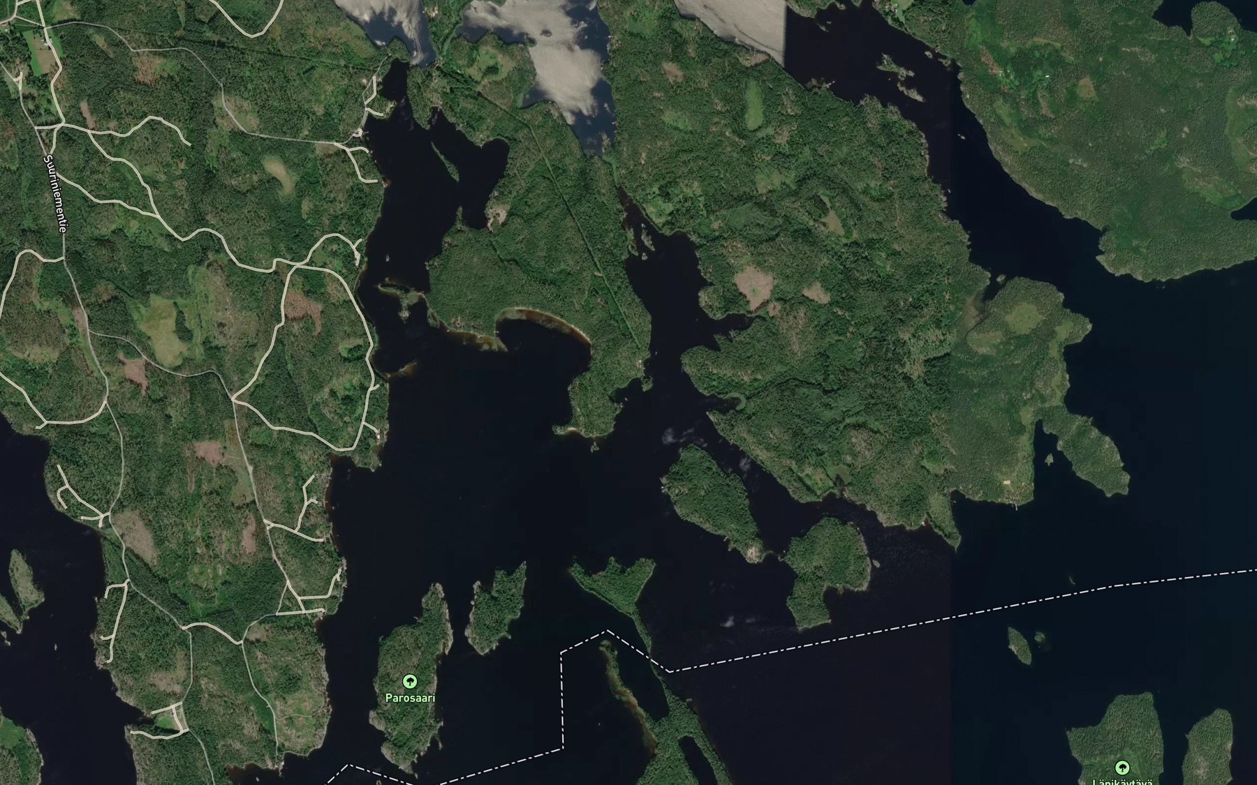 Satellite map of the Koivukaarteenlahti