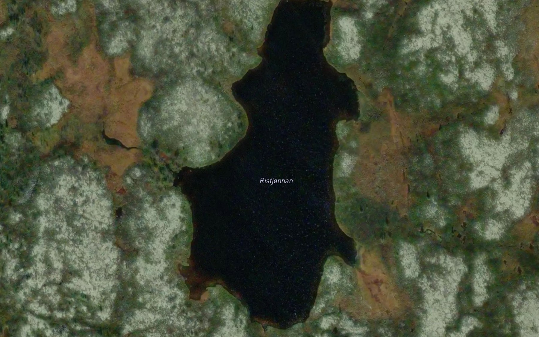 Satellite map of the Ristjornan