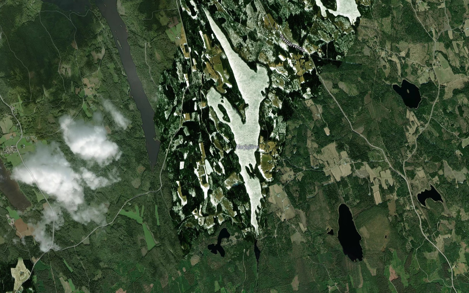 Satellite map of the Harjujarvi