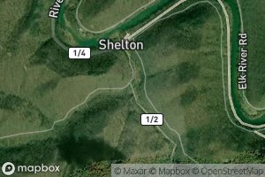 Satellite map of the Wade Fork