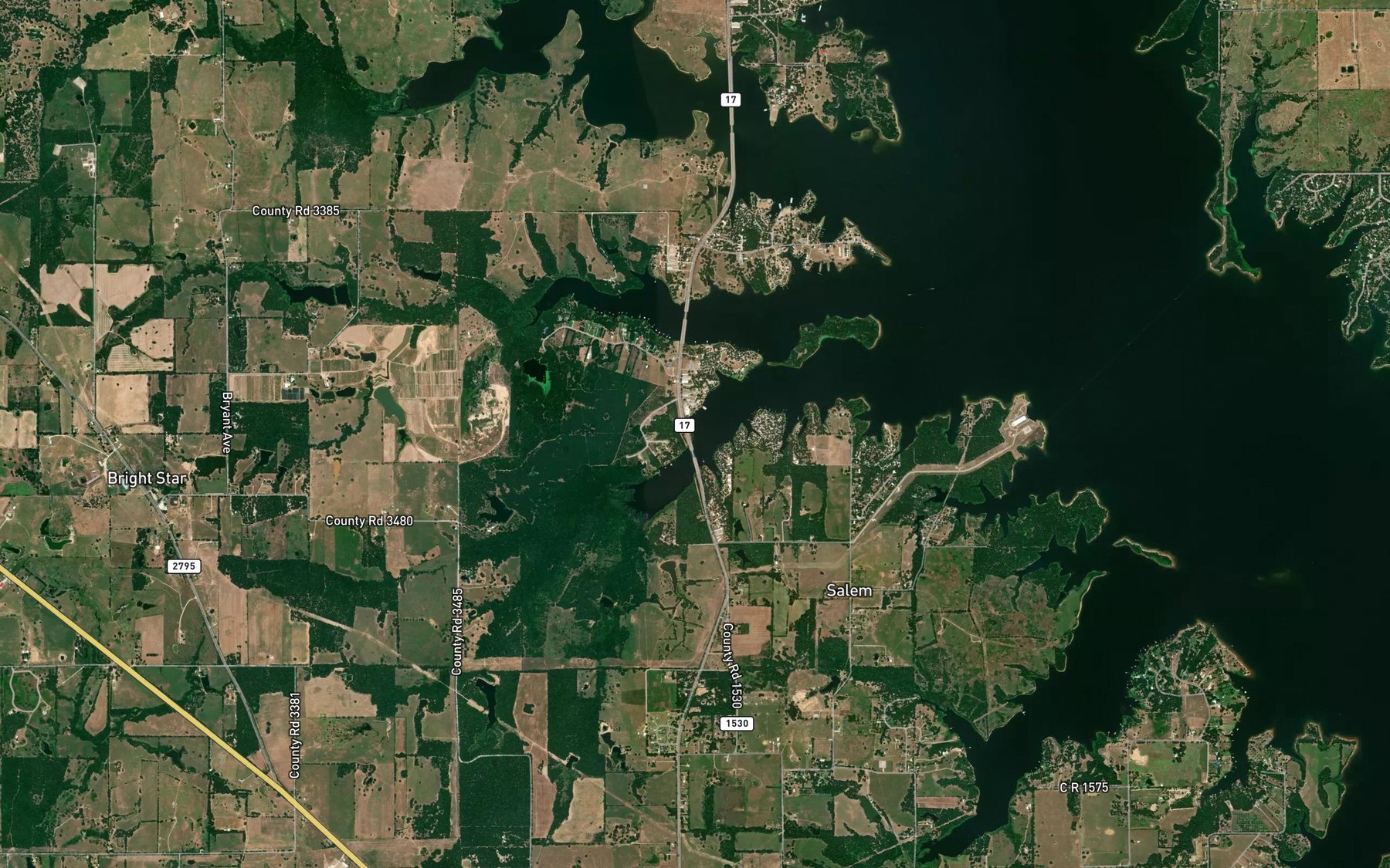 Satellite map of the Spot 5