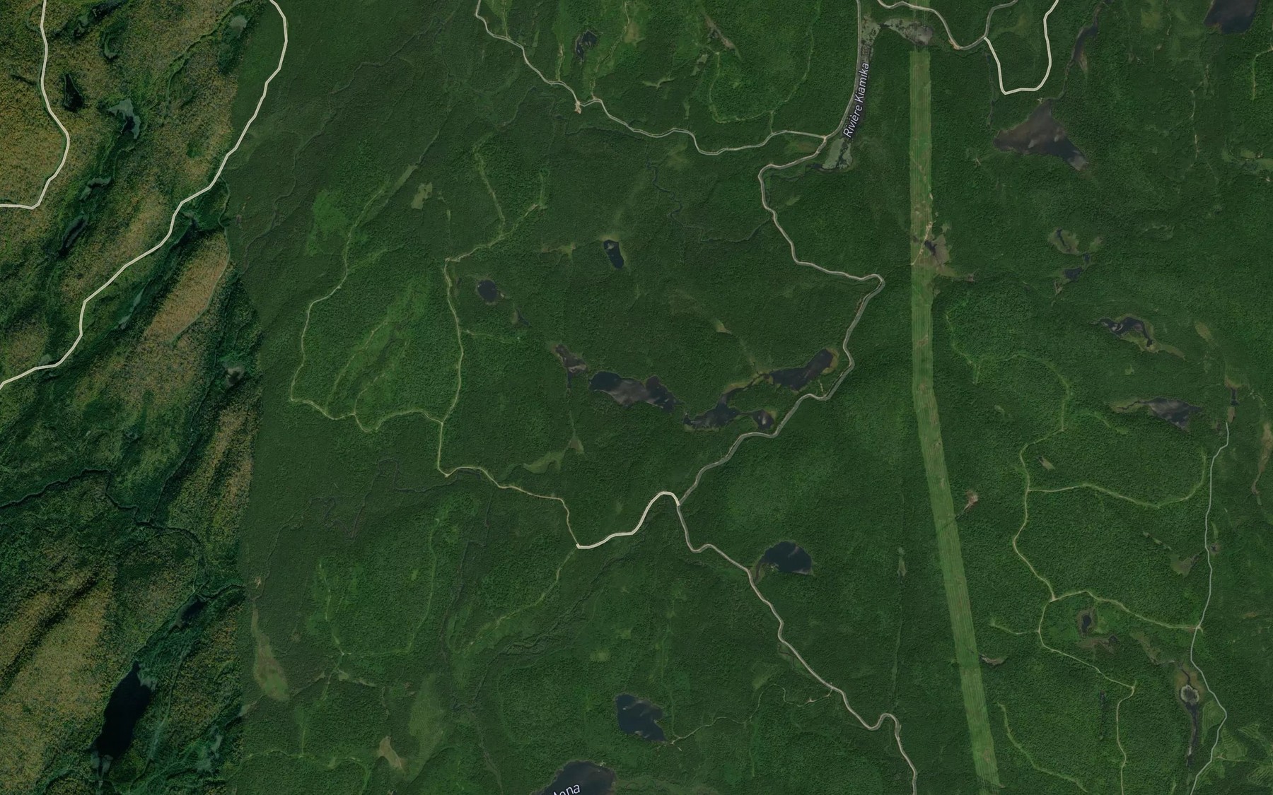Satellite map of the Lac Paul